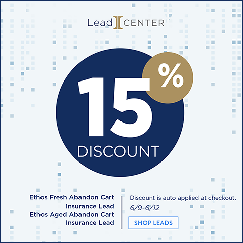 Ethos Fresh and Aged Abandon Cart Insurance Leads Promo!