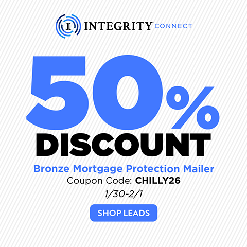 Integrity Connect Bronze Mortgage Protection Mailer Leads Promo