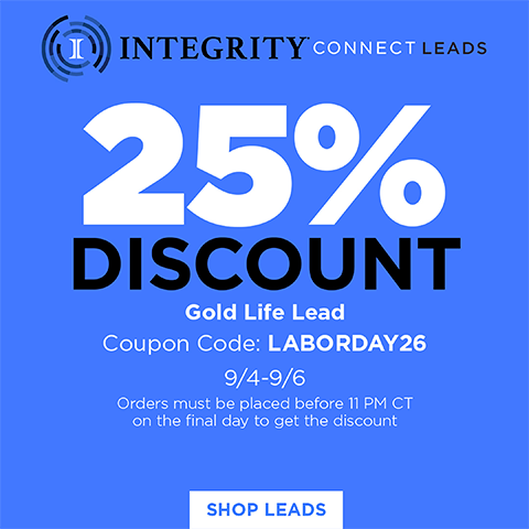 IntegrityCONNECT Gold Life Leads Promo!